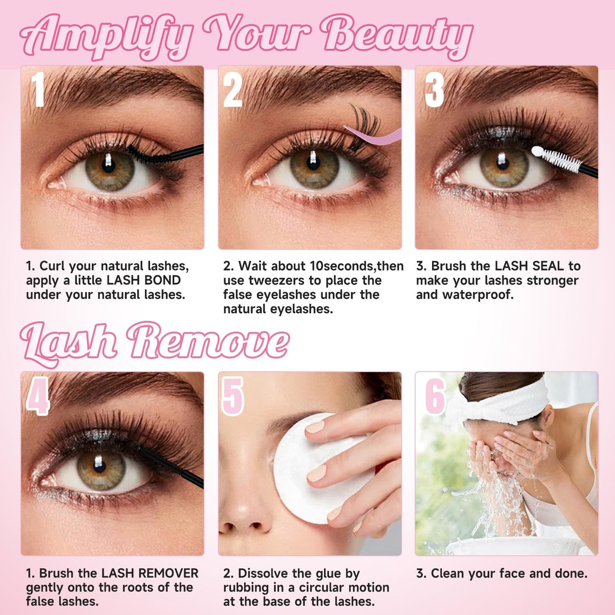 Lash Bond and Seal Kit with Glue Remover Tweezers – 4-in-1 Practice Kit