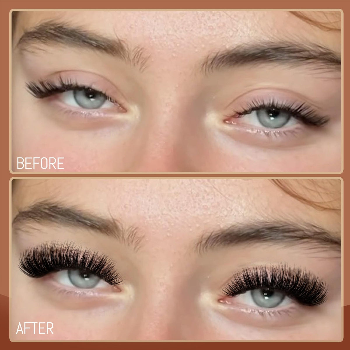 Lash Extension Clusters Kit - Thick 50 Count Mink Feel Wispy Eyelash Set