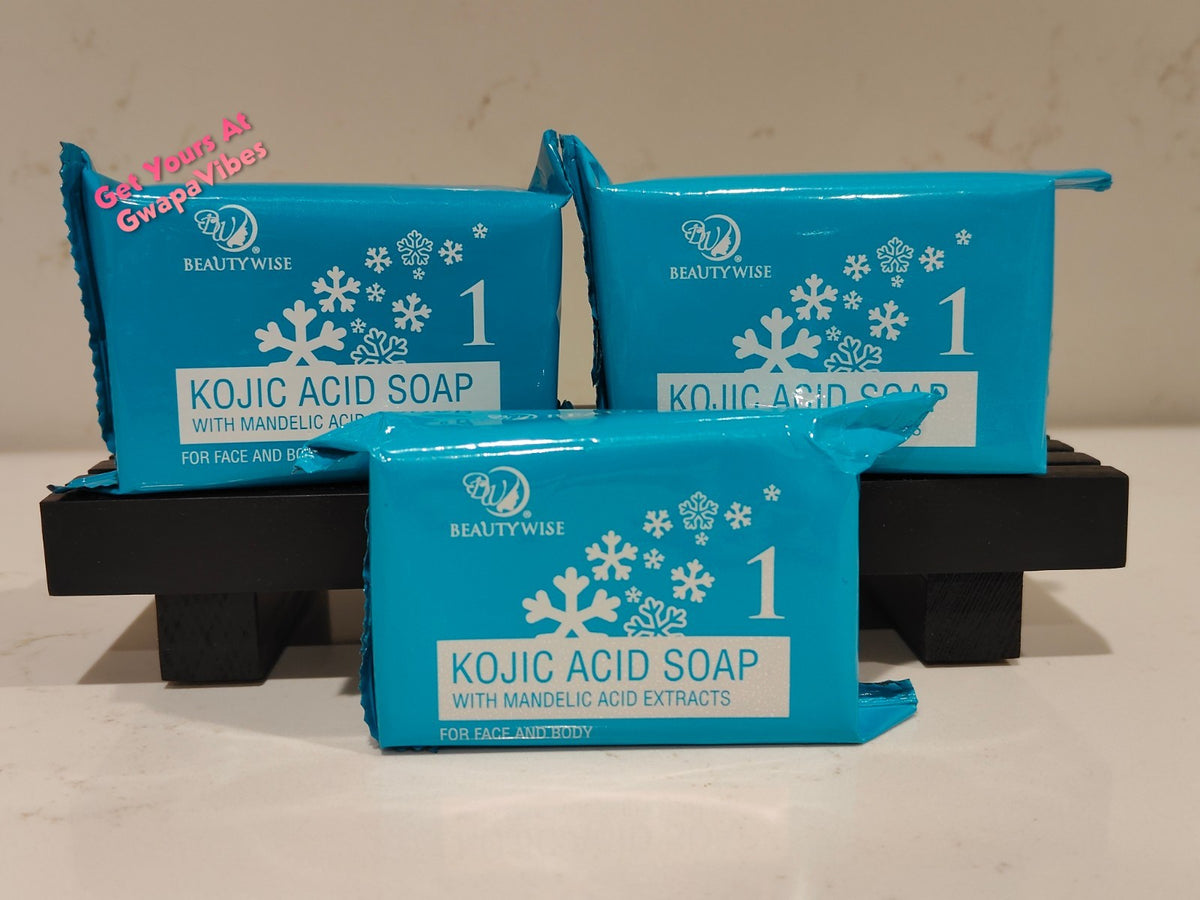 Beautywise Kojoc Acid Soap Bars - 135G Pack of 3 for Clear Skin