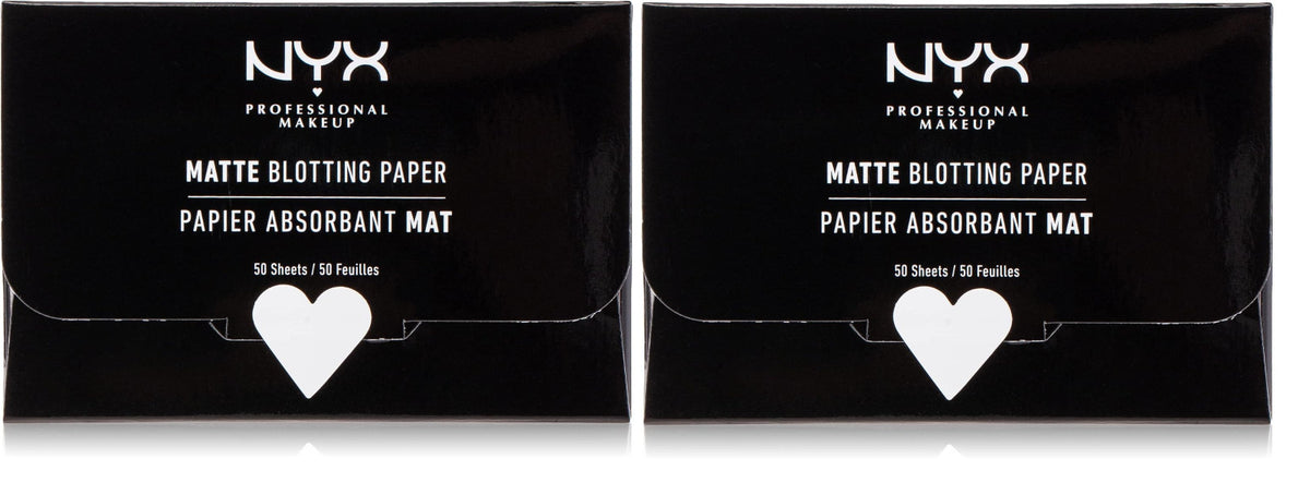 Matte Blotting Paper Sheets - 50 Sheets per Pack, 2 Pack