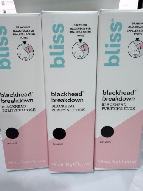 Bliss Blackhead Breakdown Purifying Stick 15g / 0.53 oz – Pack of 3