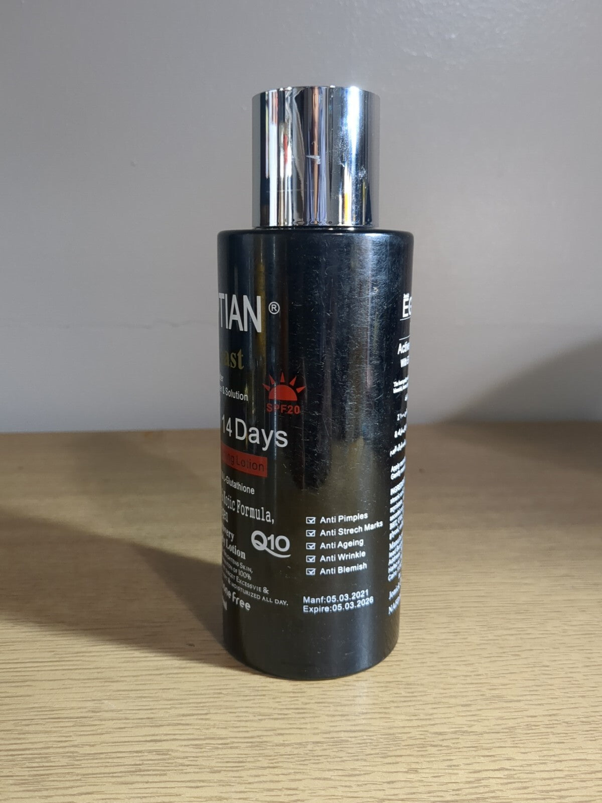 Egyptian Whitening Lotion with Glutathione & Egg Yolk SPF 20 400ml
