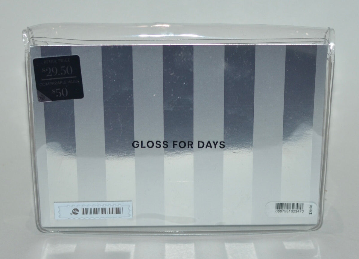 Clear Makeup Bag with Fold-Over Design – Cosmetic & Lip Gloss Pouch