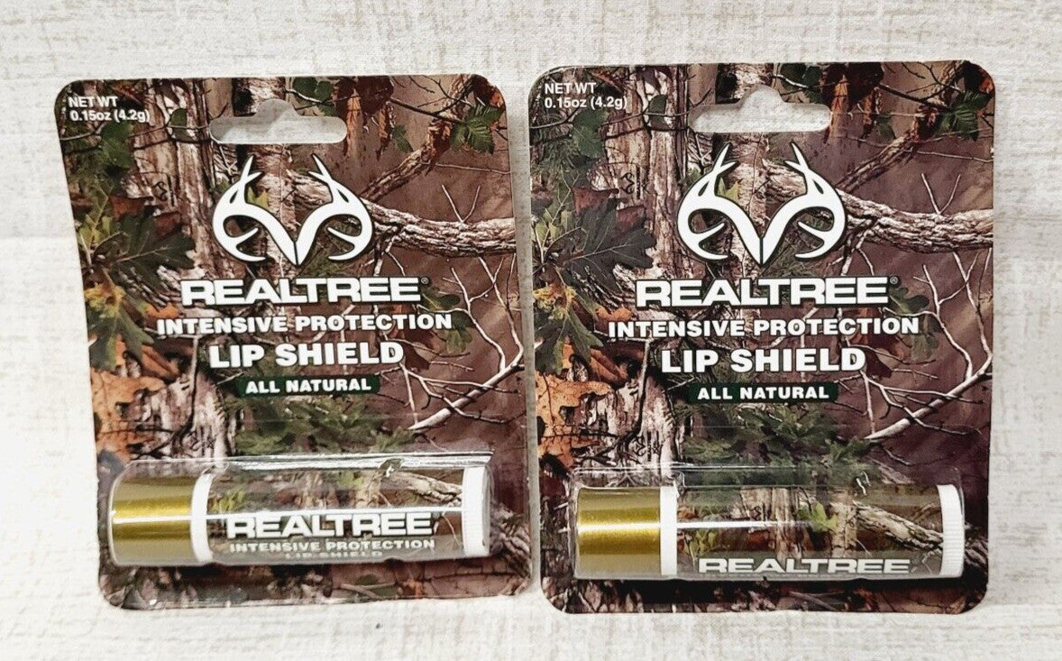 Realtree Intensive Protection Lip Shield All Natural Lip Balm Set – Hydrating