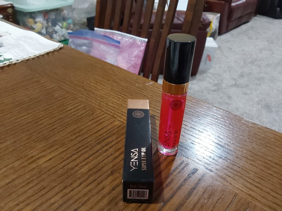 Lip Oil - Pink Shine Super 8 by Yensa 0.23 oz Hydrating Lip Treatment