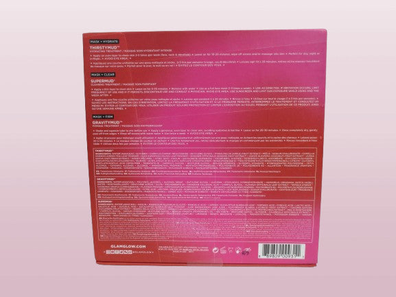 Glamlow Hydraye, Firm & Clear Face Mask Set - New with Box