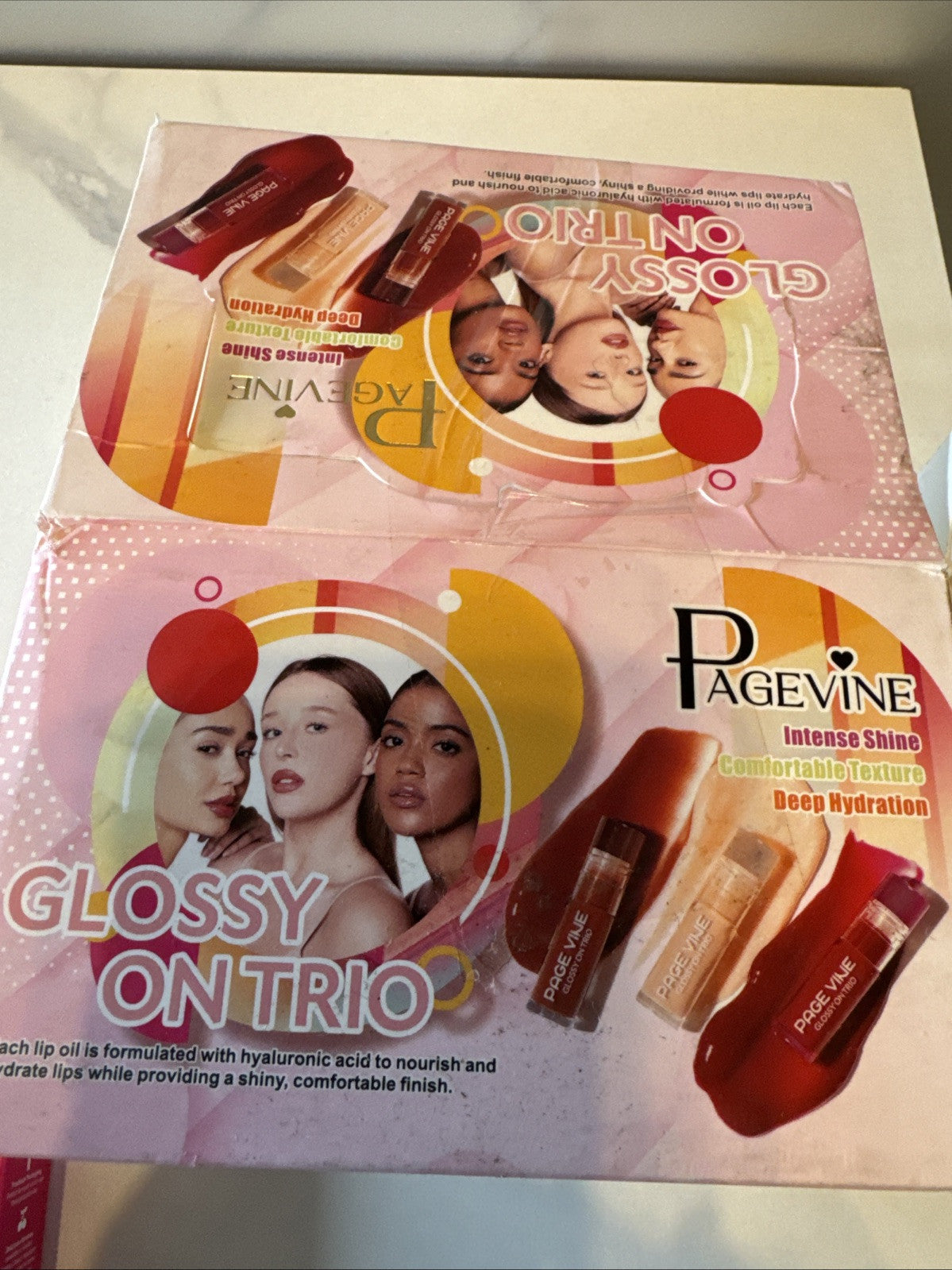 Lip Gloss Set of 6 Colors - Pink, Red, Nude, Mauve, Clear - 6.5mL Each