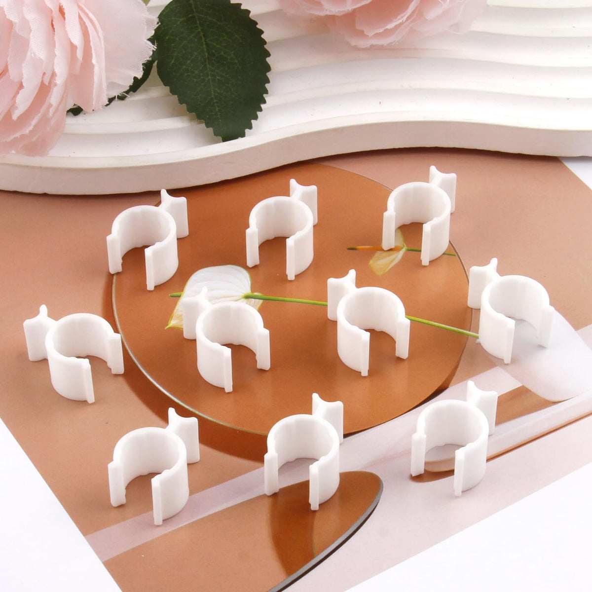 Leakproof Cosmetic Pump Lock Clips 10 Pack - Travel Shampoo & Lotion Bottle Locks