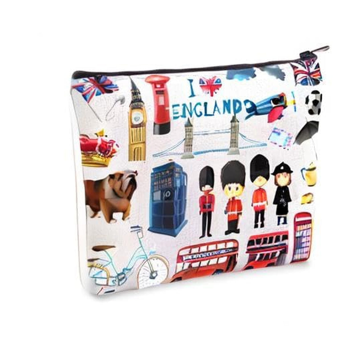 Travel Cosmetic Bag Waterproof Canvas Makeup Organizer for UK Trips