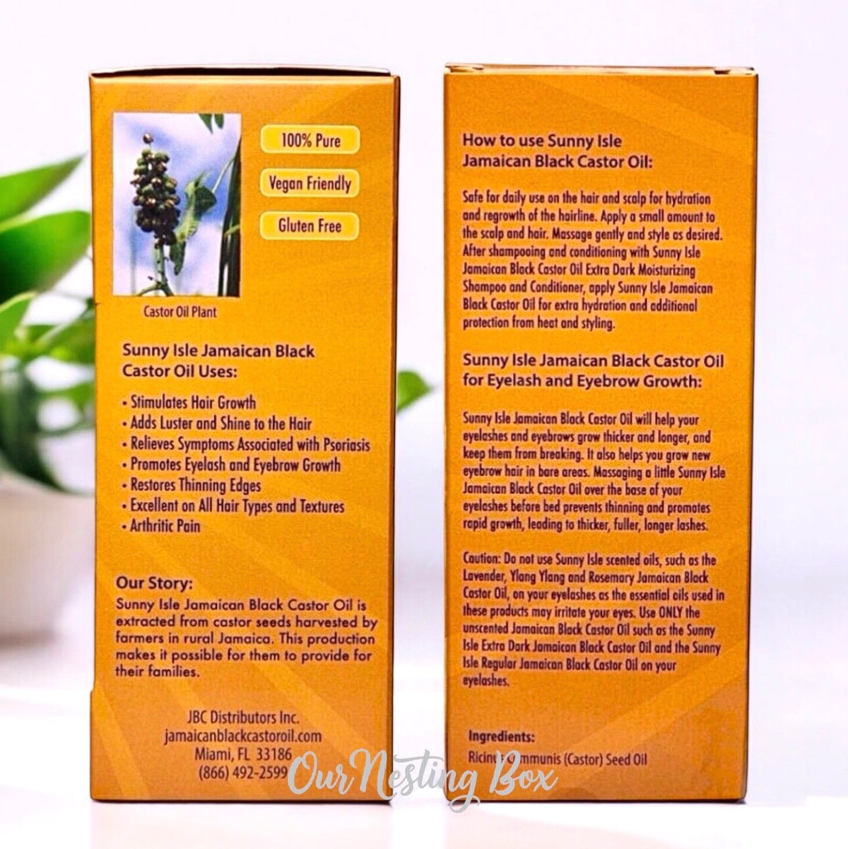Extra Dark Jamaican Black Castor Oil 4oz - Natural Hair Growth & Moisturizer