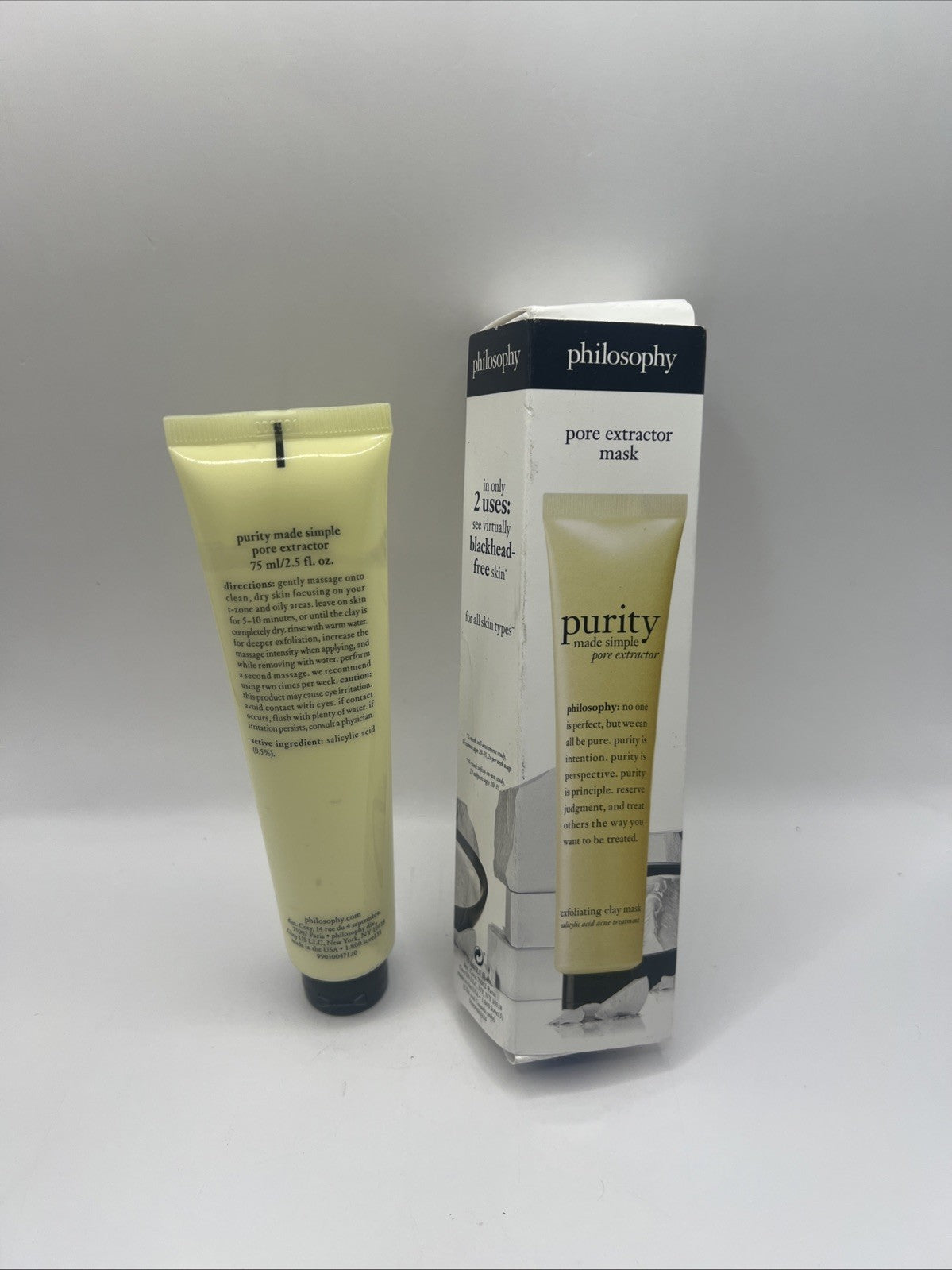Purity Made Simple Pore Exfoliating Clay Mask - 2.5 Oz for Deep Cleansing