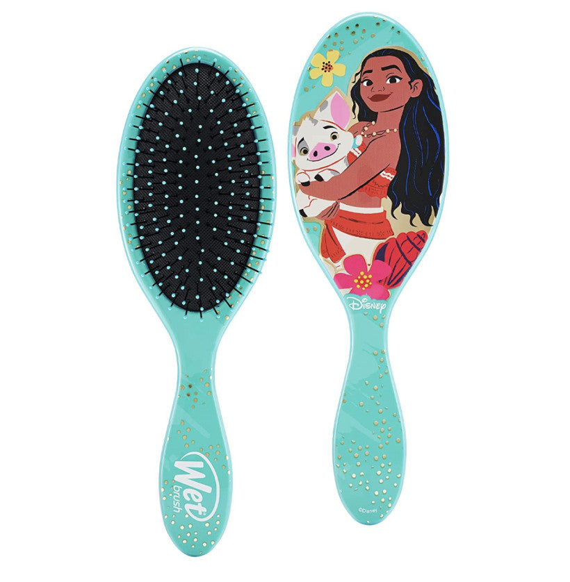 Moana Themed Detangler Hair Brush for Wet & Dry Hair - Soft IntelliFlex Bristles