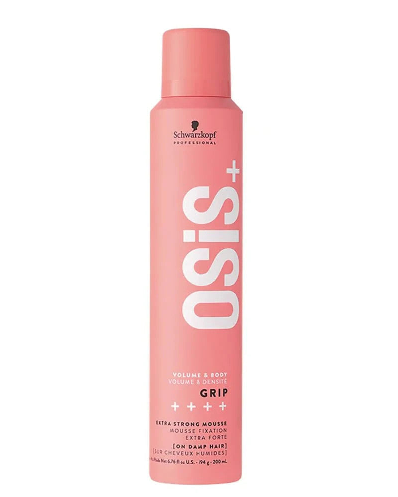 Extra Strong Hair Mousse for Volume & Shine - Heat Protectant, 6.76oz