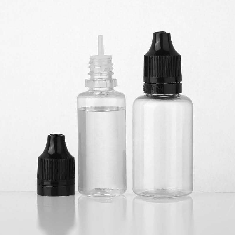 8oz Leak-Proof Squeeze Bottles - 4 Pack Refillable Plastic Condiment Dispensers