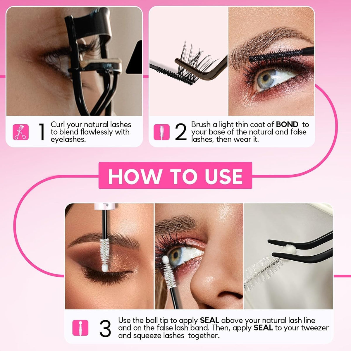 Waterproof Lash Cluster Bond & Seal Glue for Eyelash Extensions - 10m