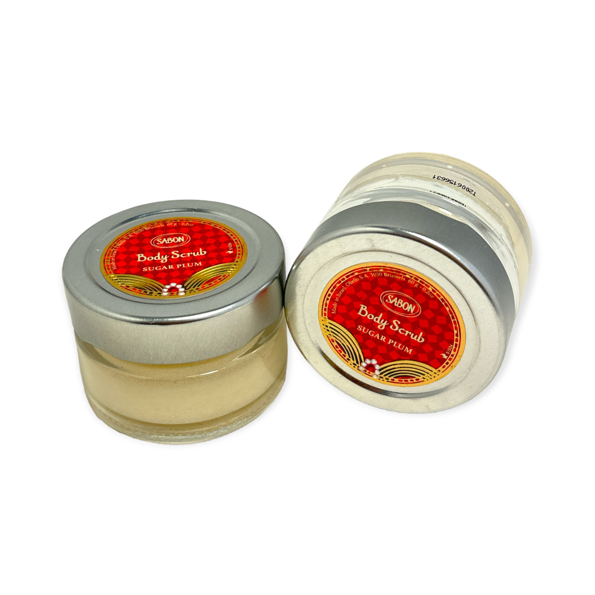 SABON Body Scrub Sugar Plum 60g/0.2oz. NEW; LOT OF 2