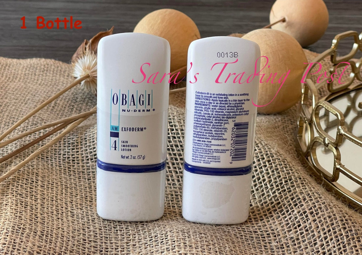 1x Obagi Nu-Derm EXFODERM #4 AM Skin Smoothing LOTION 2oz/57g New &
