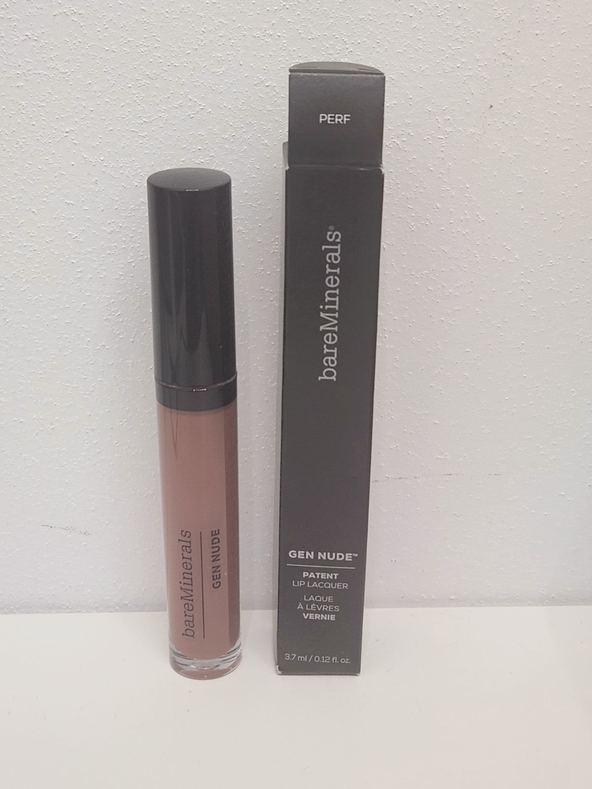 BareMinerals Gen Nude Patent Lip Lacquer 3.7ml - High-Shine Nude Lip Gloss
