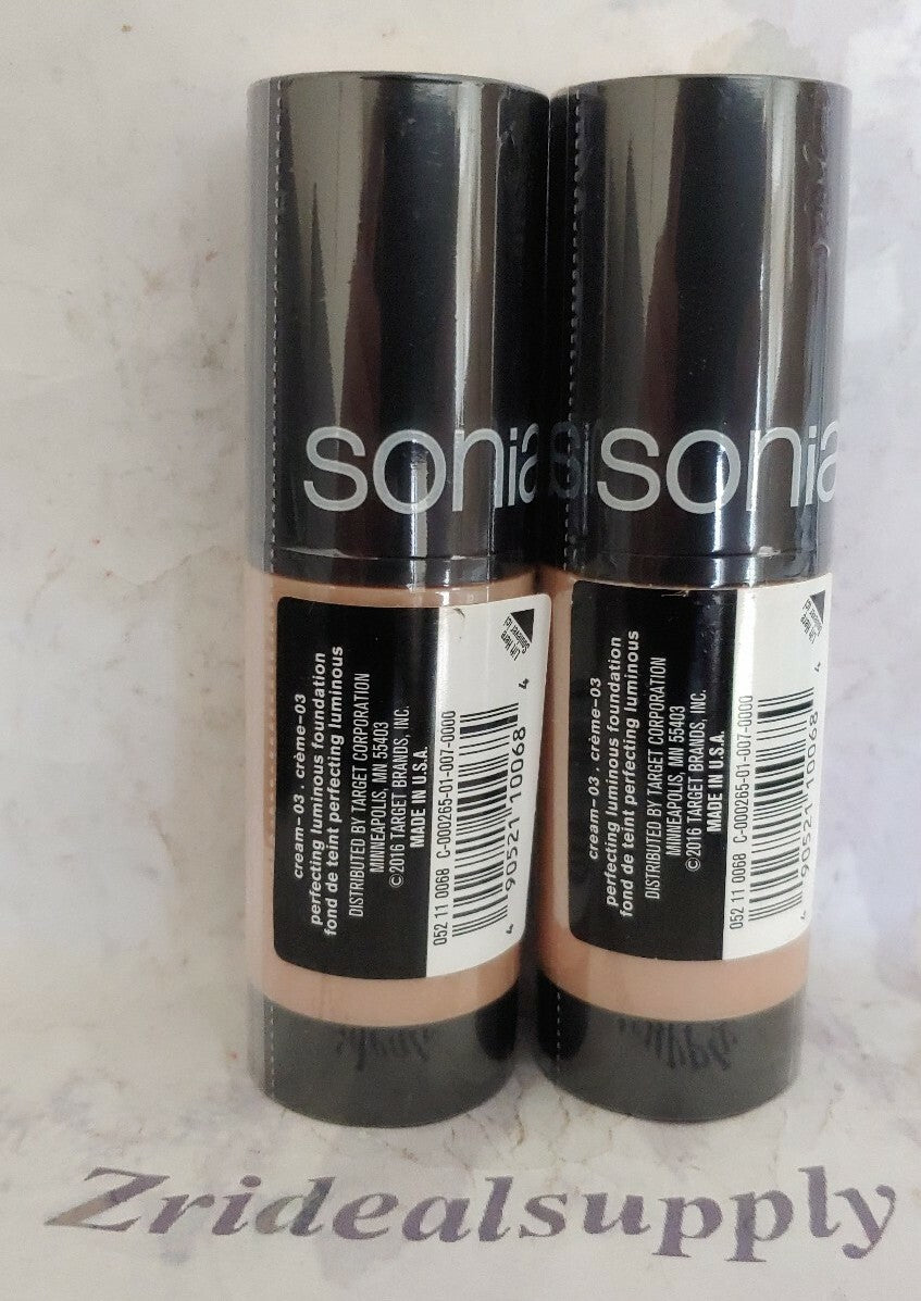 Luminous Foundation Cream - Perfecting Skin, Pack of 2 - Shade 03