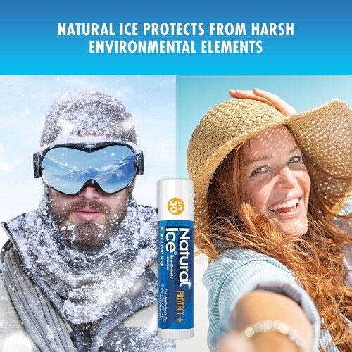 24 Pack Lip Protectant SPF 30 Sunscreen Lip Balm Tubes - Natural Ice