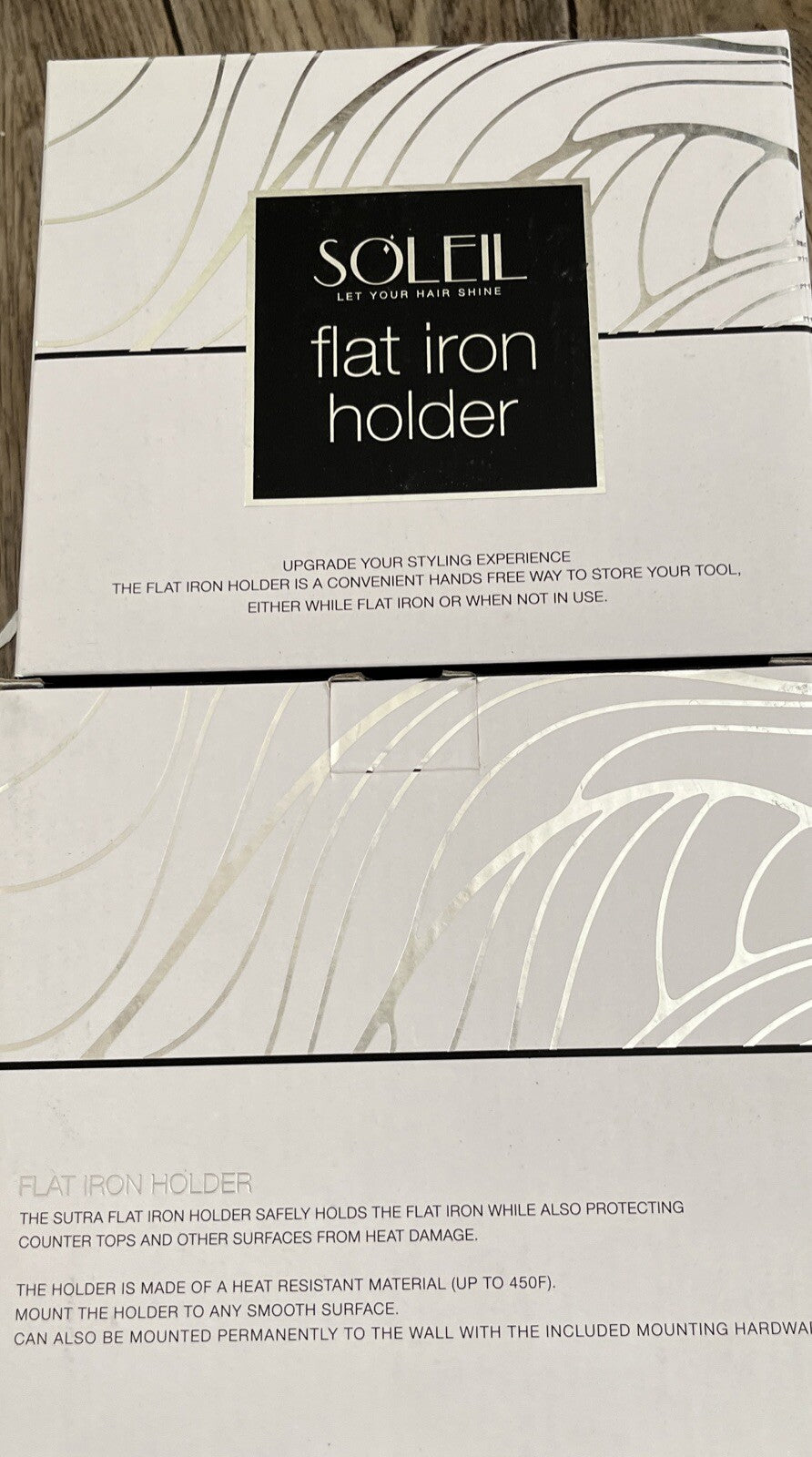 2 Pack Flat Iron Holder for Hair Styling - Soleil