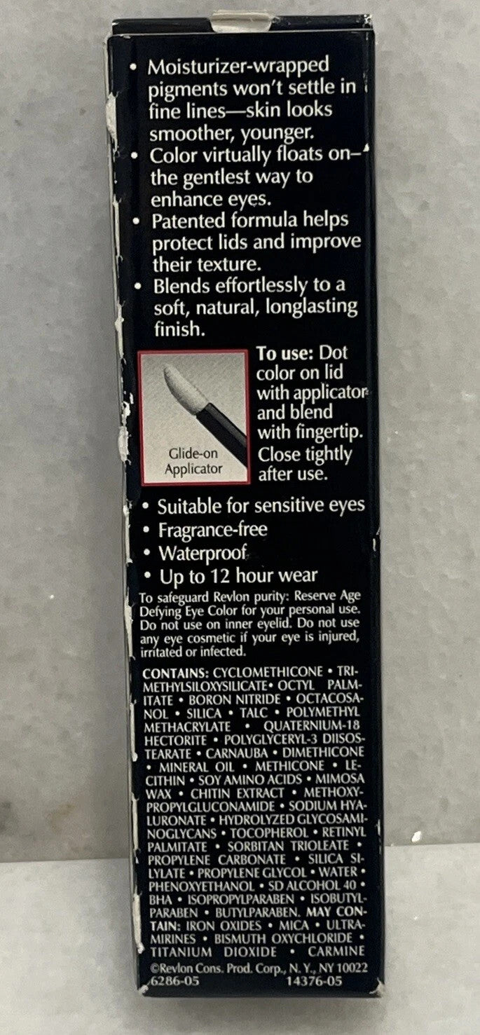 Revlon Age Defying Eye Color Ecru 01 Waterproof 12 Hour Makeup - 0.18 oz