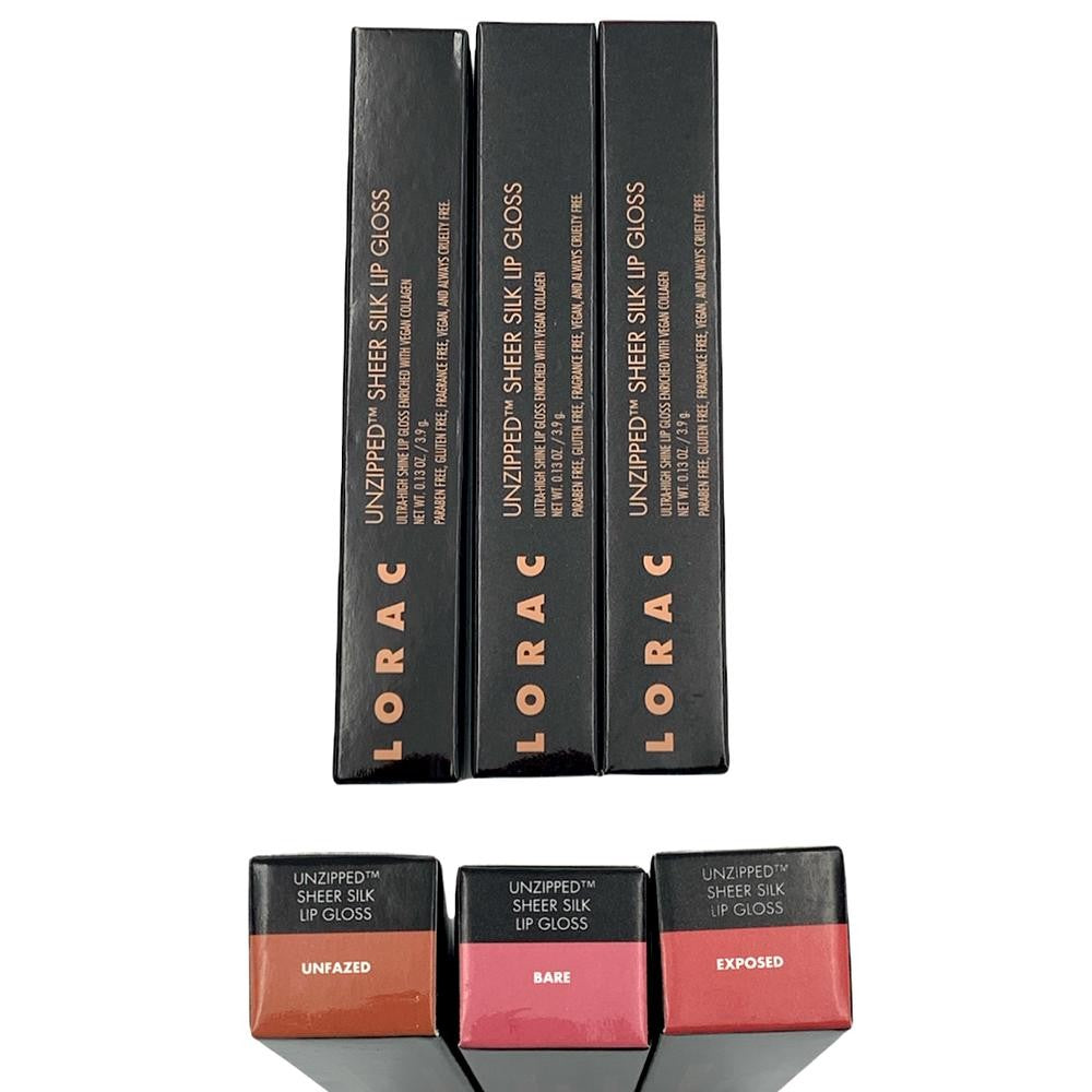 Lip Gloss Set with Multiple Shades - Collagen-Enriched, High Shine, 4-Piece