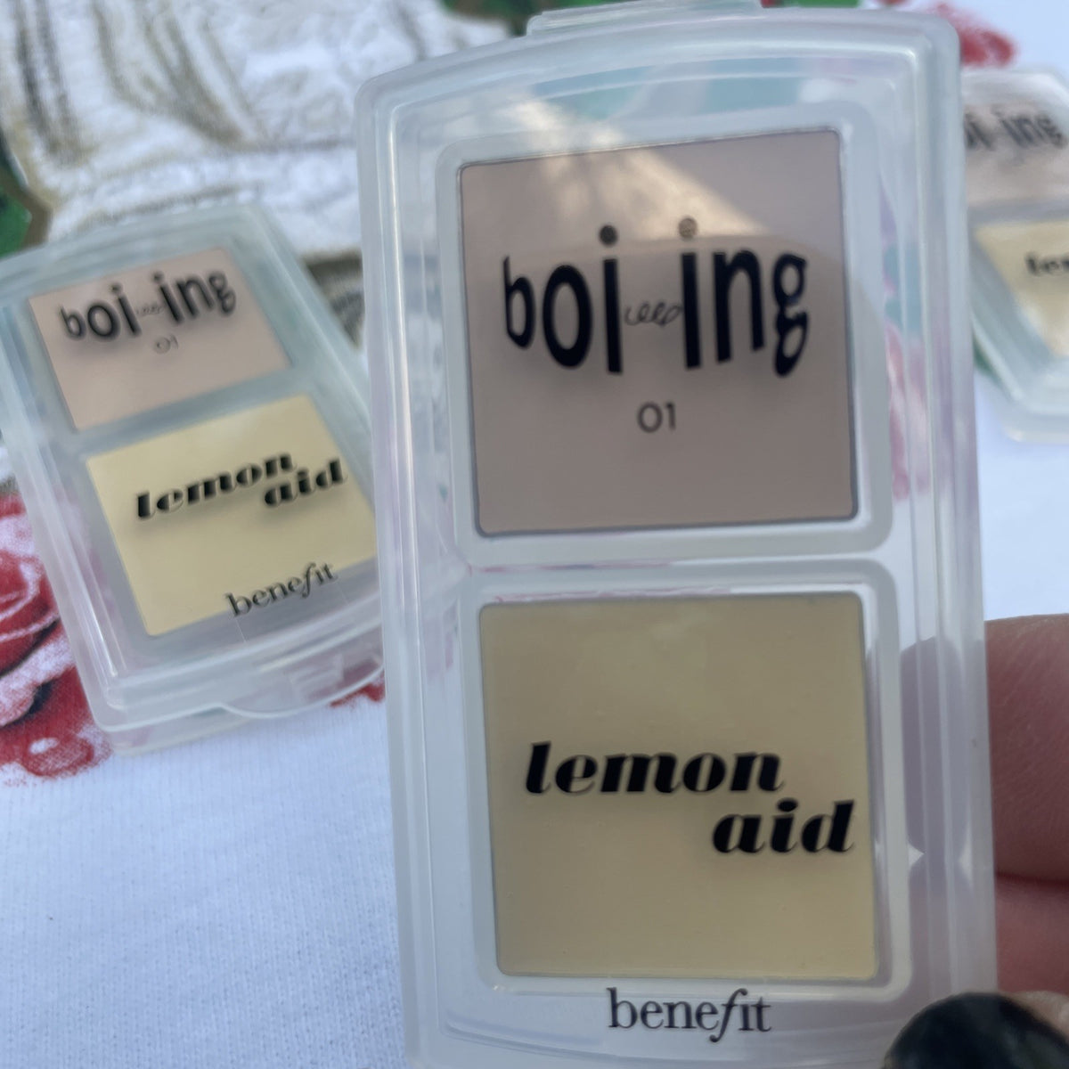 Benefit Mini Boi-ing 01 & Lemon Aid Concealer Set - Travel Size 1.3g