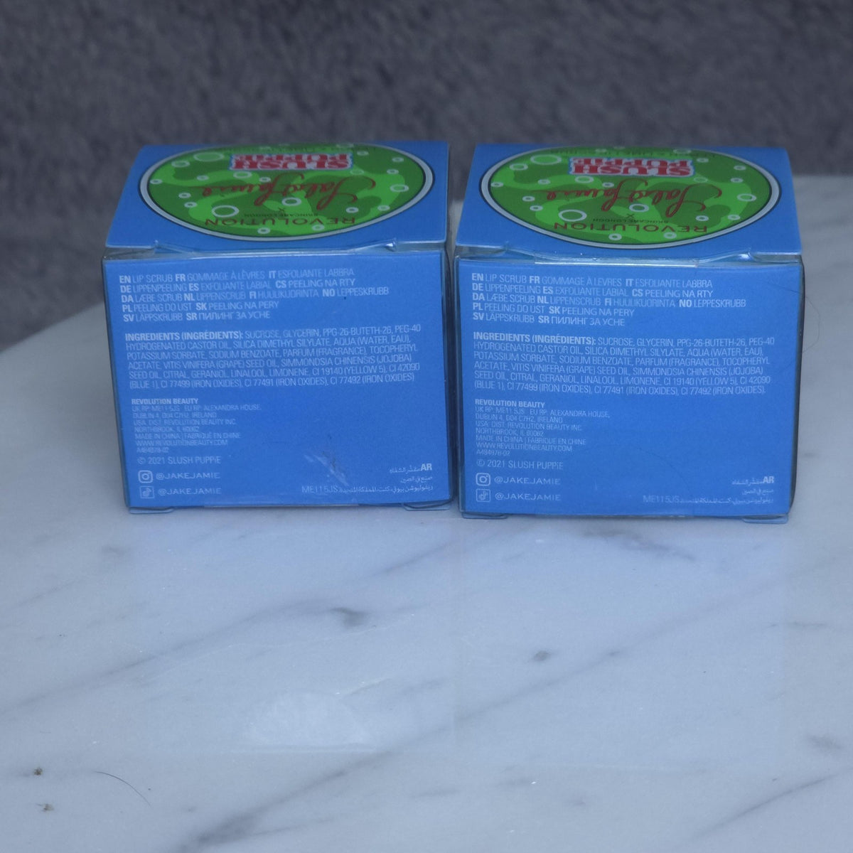 Lip Scrub Set Lemon & Lime Flavors Vegan Women’s Beauty Care
