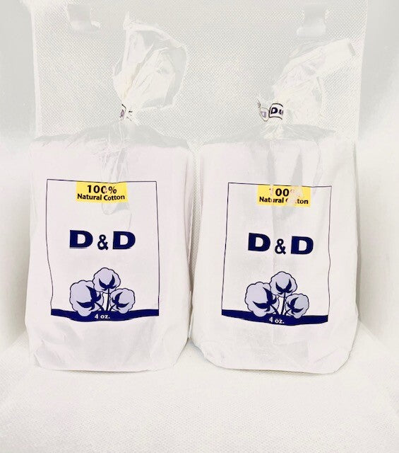 Natural Cotton 100% Absorbent 4 oz Pack - Cosmetic & Beauty Use