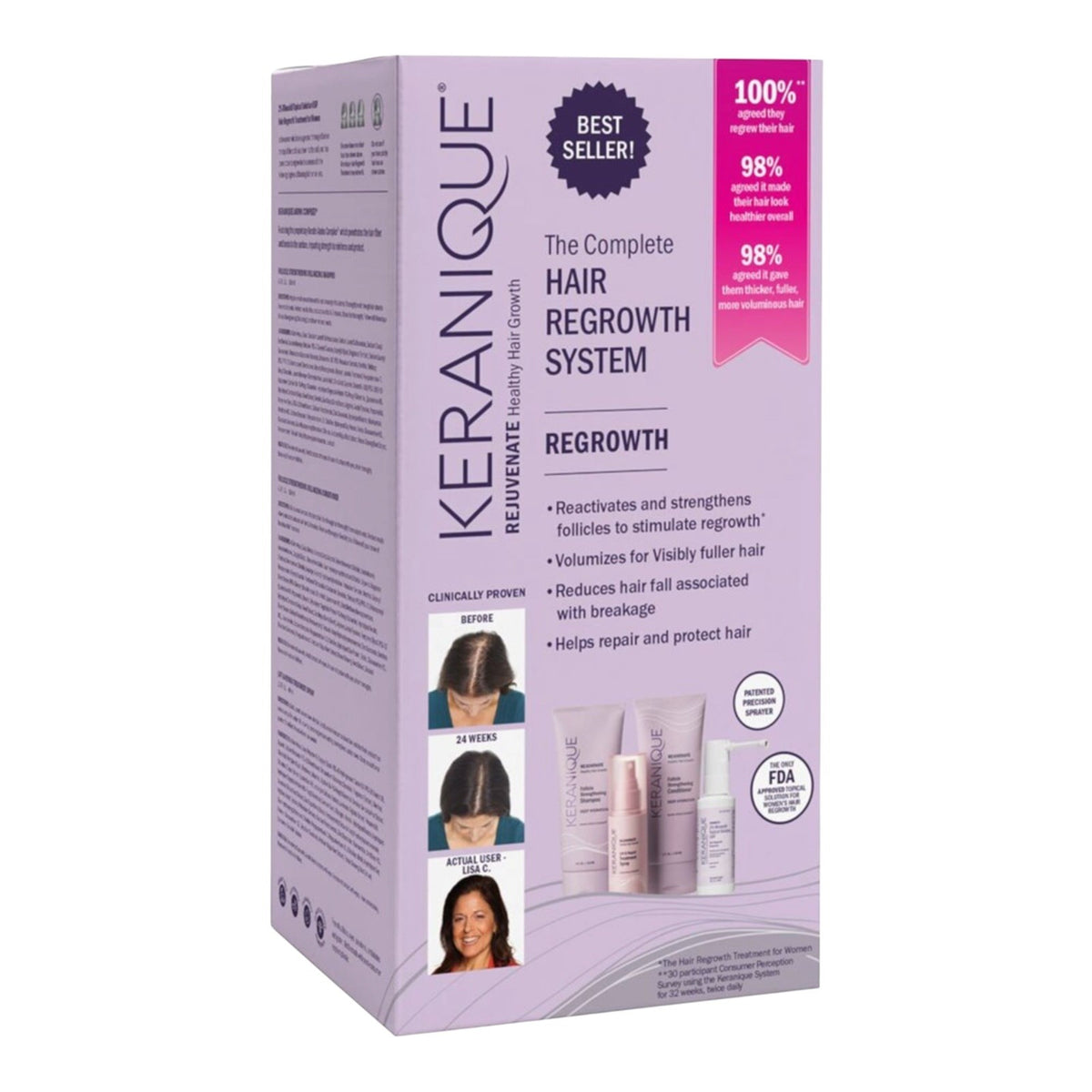 Hair Regrowth System Kit for Women - Keranique