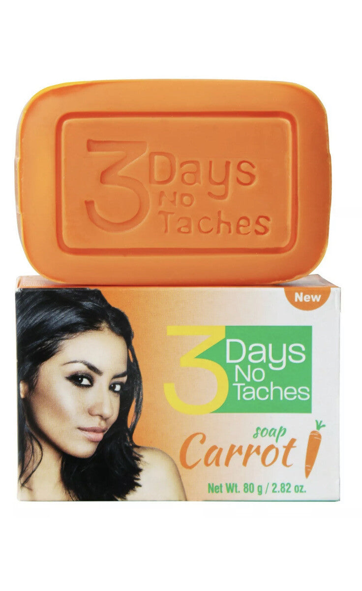 3 Days Fast Lightening Carrot Soap Set - 2 Bars with Free Cream & Shipping