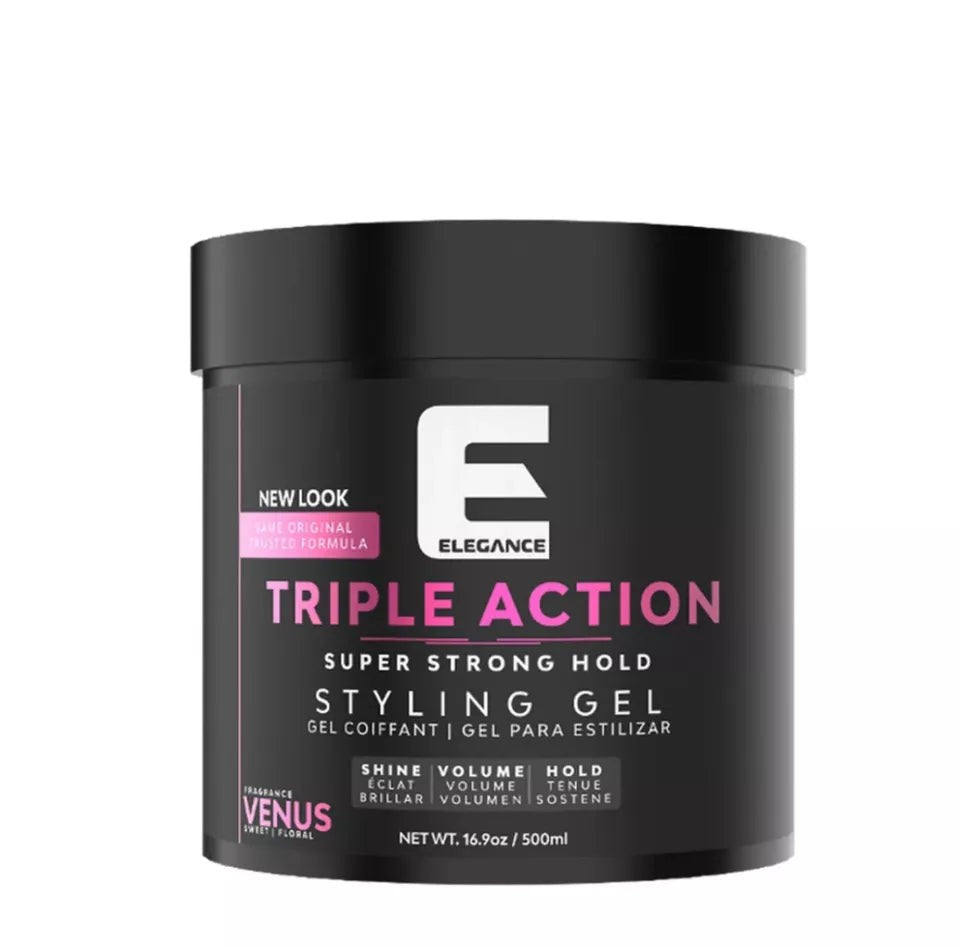 Super Strong Hold Hair Gel for Men & Women - 16.9 Oz Styling Product