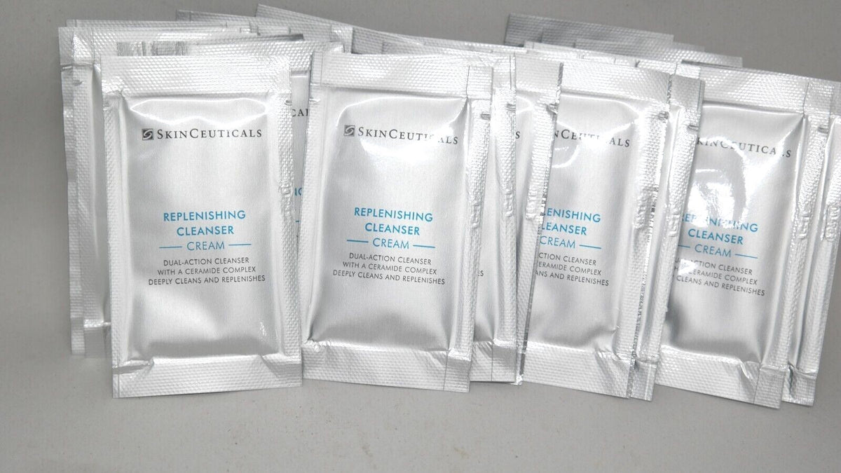 Replenishing Cream Cleanser Pack of 25 - Hydrating Skin Care, 0.06 oz Each