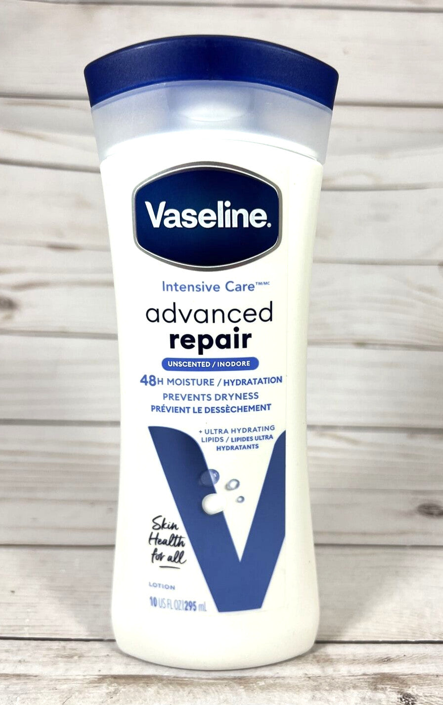 Advanced Repair Body Lotion, Unscented 48H Moisture, 10oz (3-Pack)