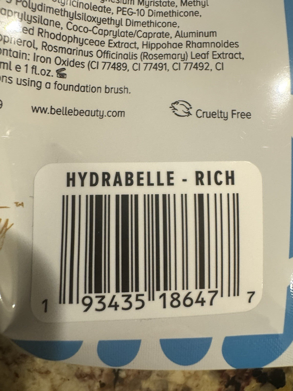 Rich Hydrabelle Foundation 1 Fl Oz - Brand New Sealed