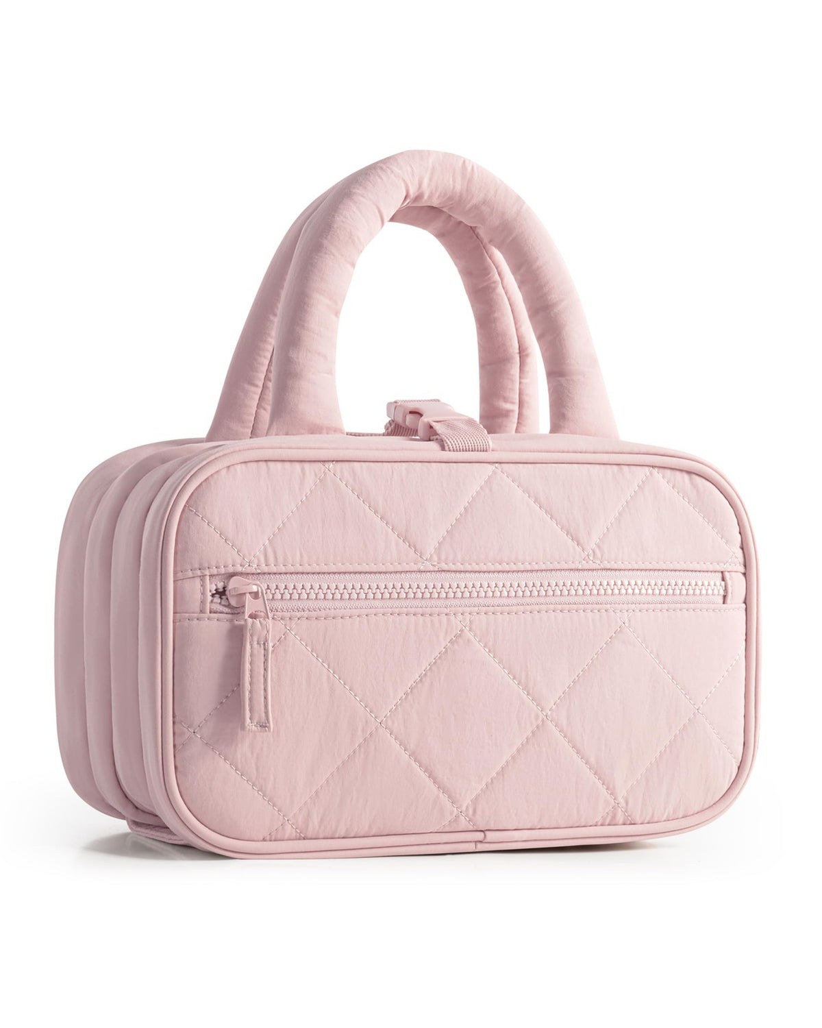 Travel Toiletry Bag for Women with Hanging Hook & Puffer Organizer