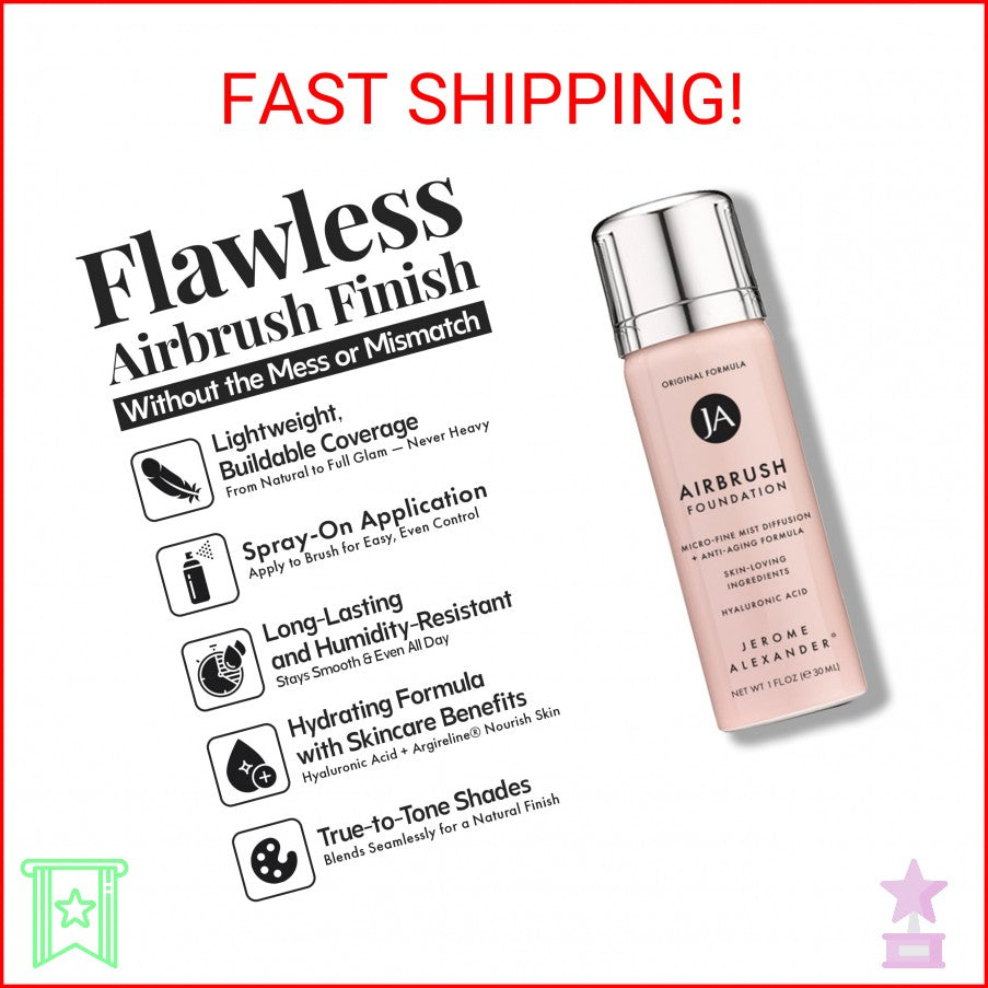 Mini Airbrush Foundation Light Medium - Makeup Airbrush for Flawless Skin