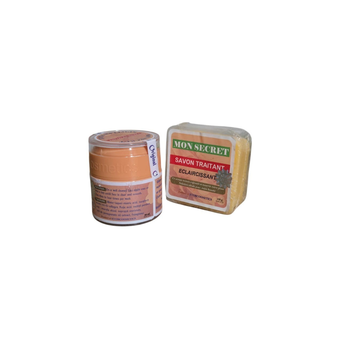 Mon Secret Face Soap and Face Cream with Vitamin E for Dark Spots & Blemishes