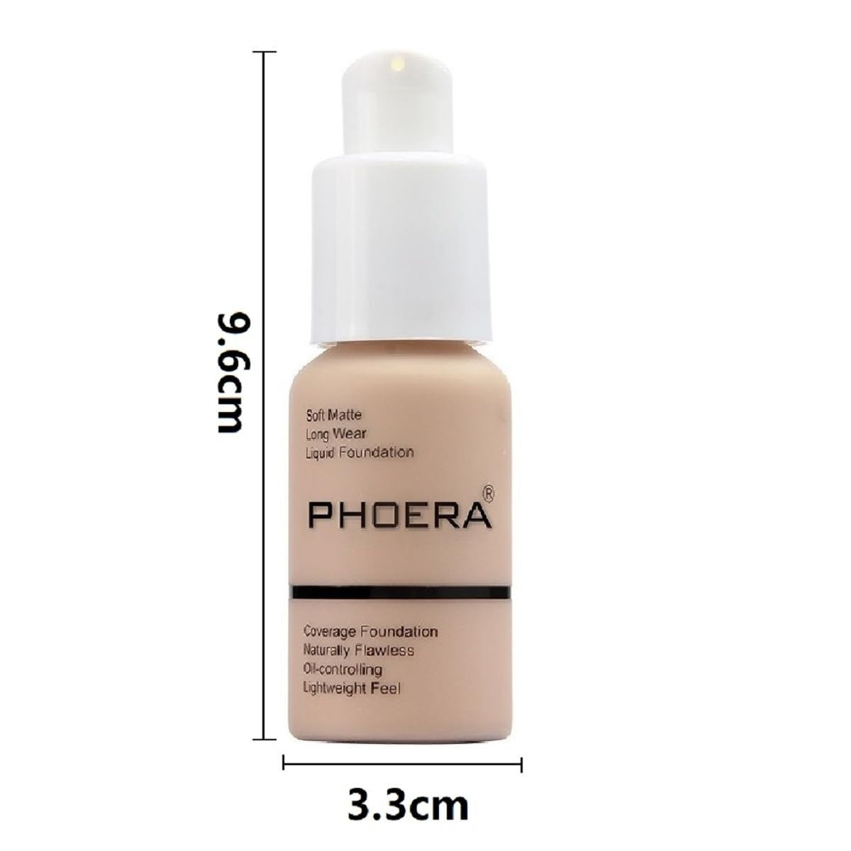 Long-Wearing Waterproof Foundation - Full Coverage in Warm Peach