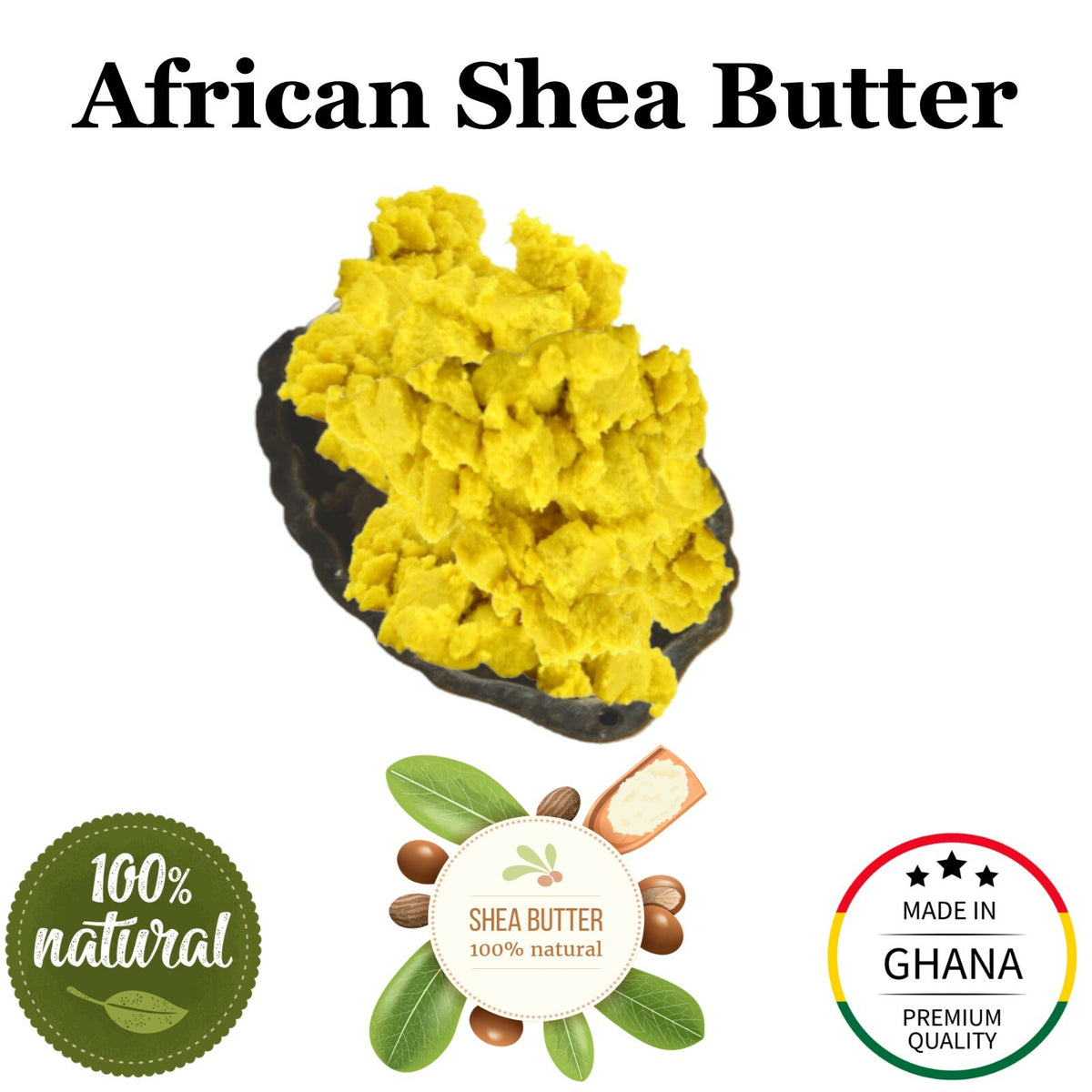 Raw African Shea Butter - 100% Natural Unrefined