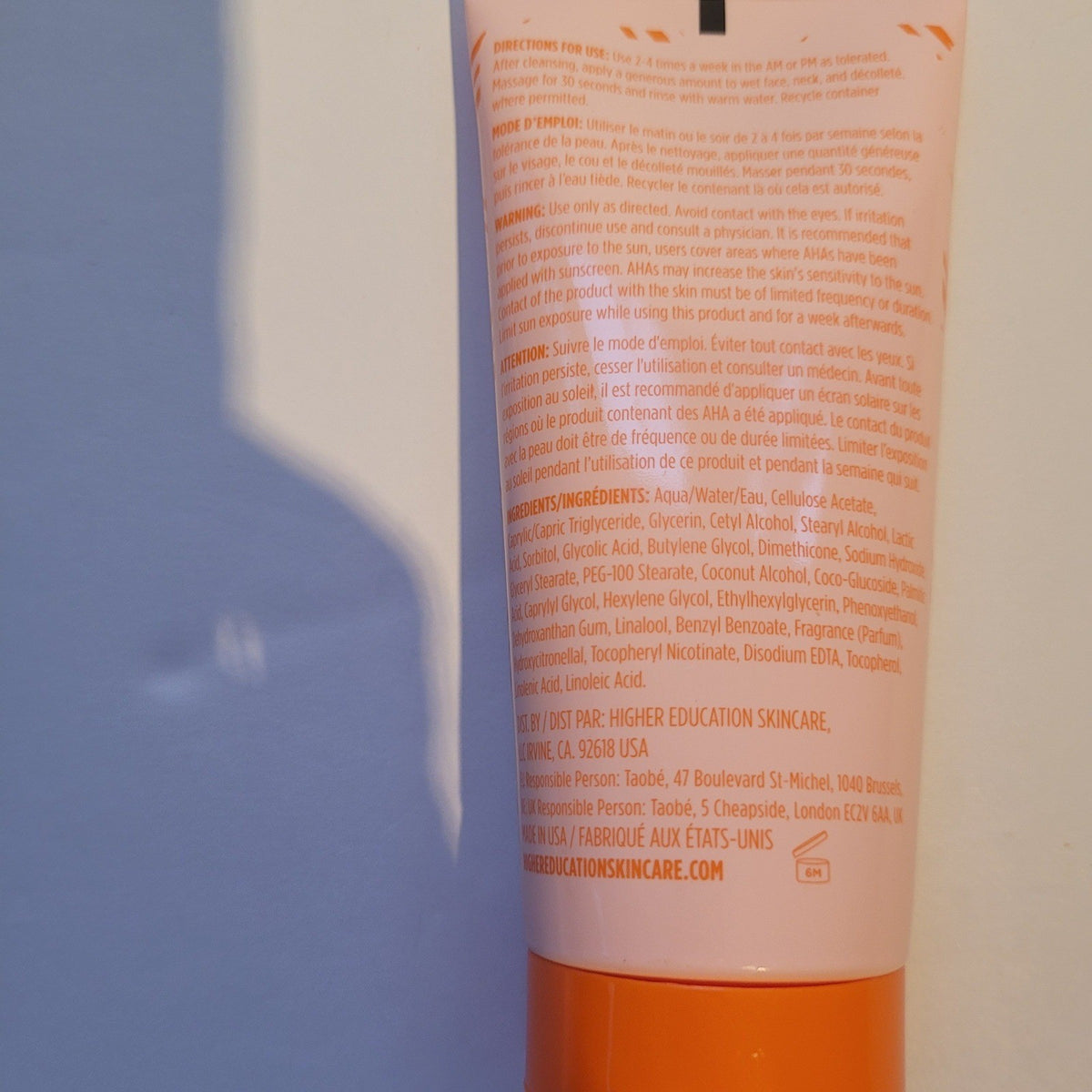 Exfoliating Face Scrub with Glycolic & Lactic Acid - 3oz Skin Polish for All Skin Types