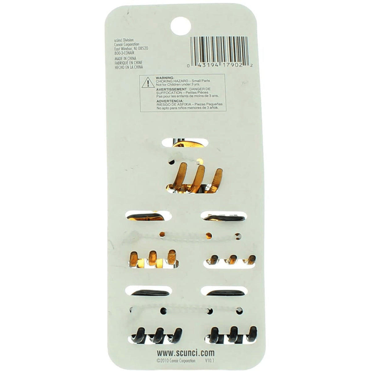 4 Pack Scunci No Slip Grip Jaw Clips, 5 Ct