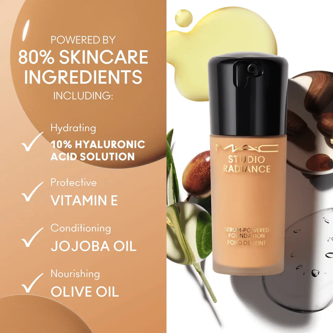 Serum-Infused Foundation with Hydrating Skincare Ingredients, Medium Coverage NC11