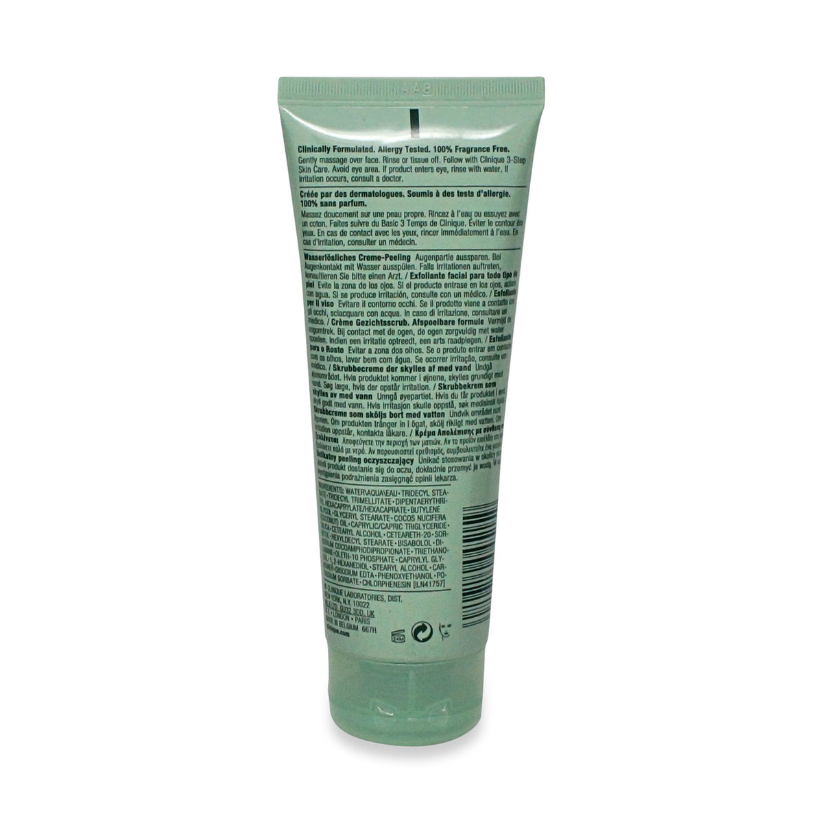 Clinique 7 Day Exfoliating Scrub Cream Rinse-Off Formula 3.4 oz - Gentle Skin Care