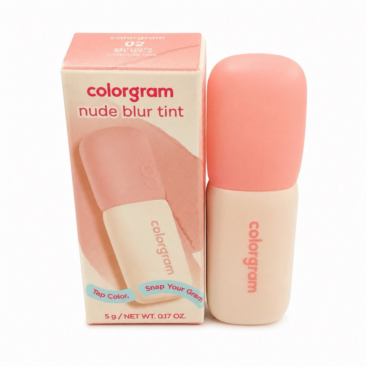 2 Pack Nude Blur Lip Tint Set - Soft Pink, 5g Each