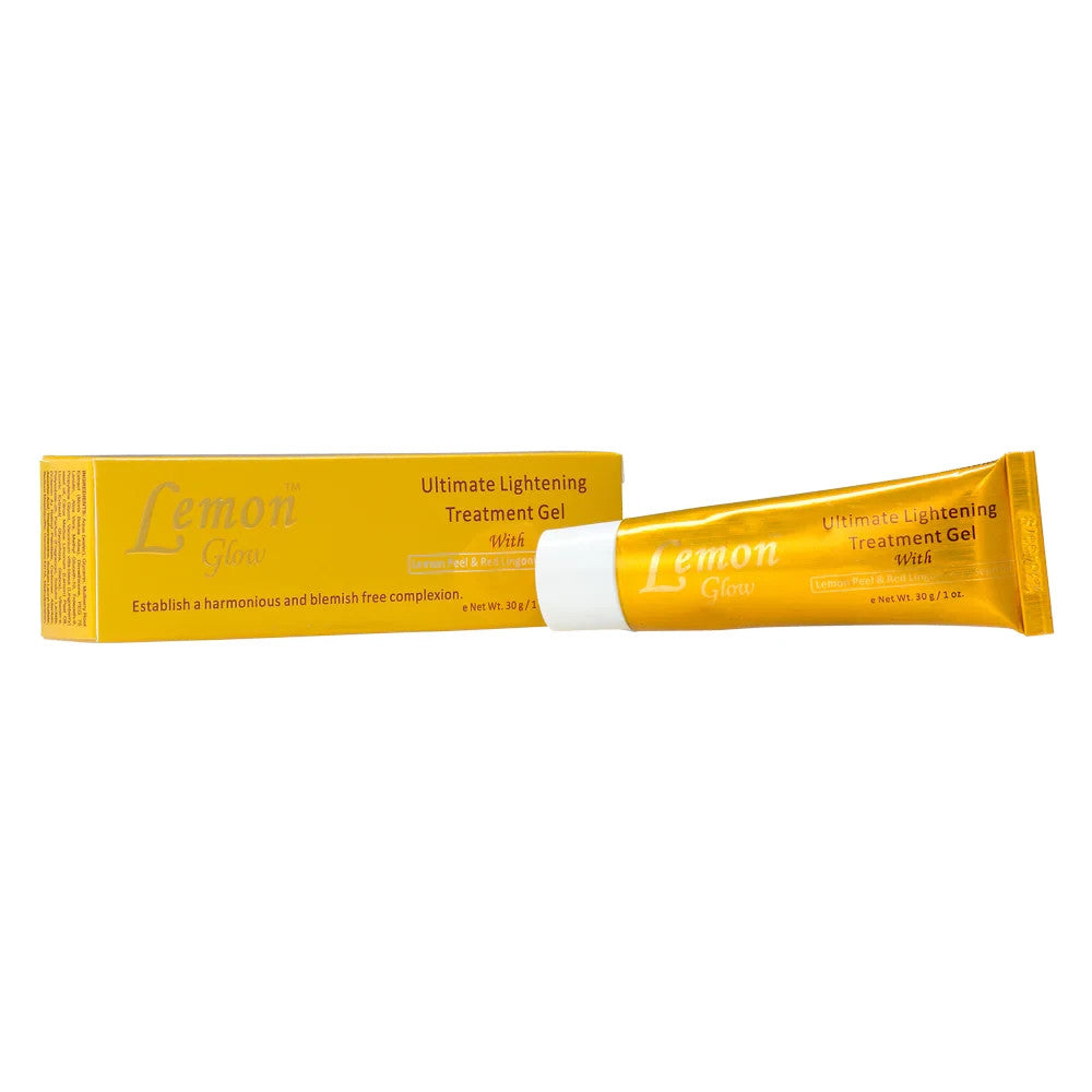 Lemon Glow Skin Brightening Treatment Gel - Clarifies & Evens Skin Tone 1 oz