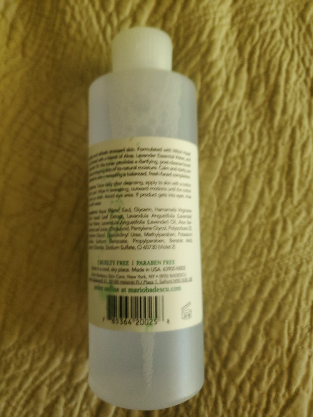 Witch Hazel Lavender Toner - 8 Fl Oz Facial Skin Care for Gentle Refreshing