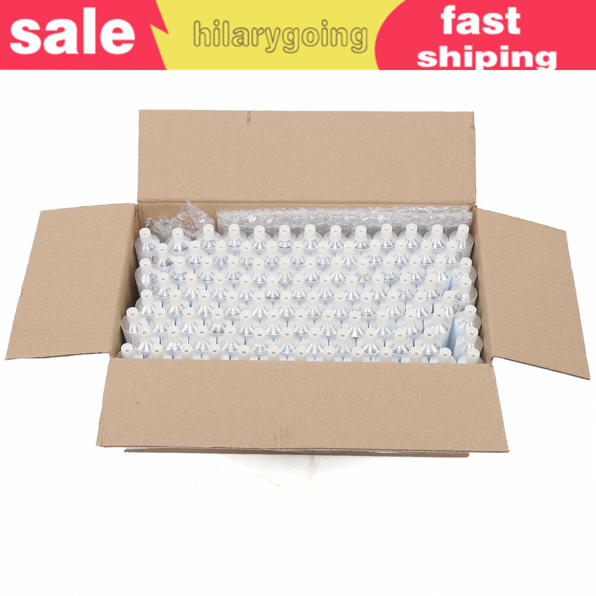 100ml Aluminum Toothpaste Tubes with Needle Cap - 100 Pack