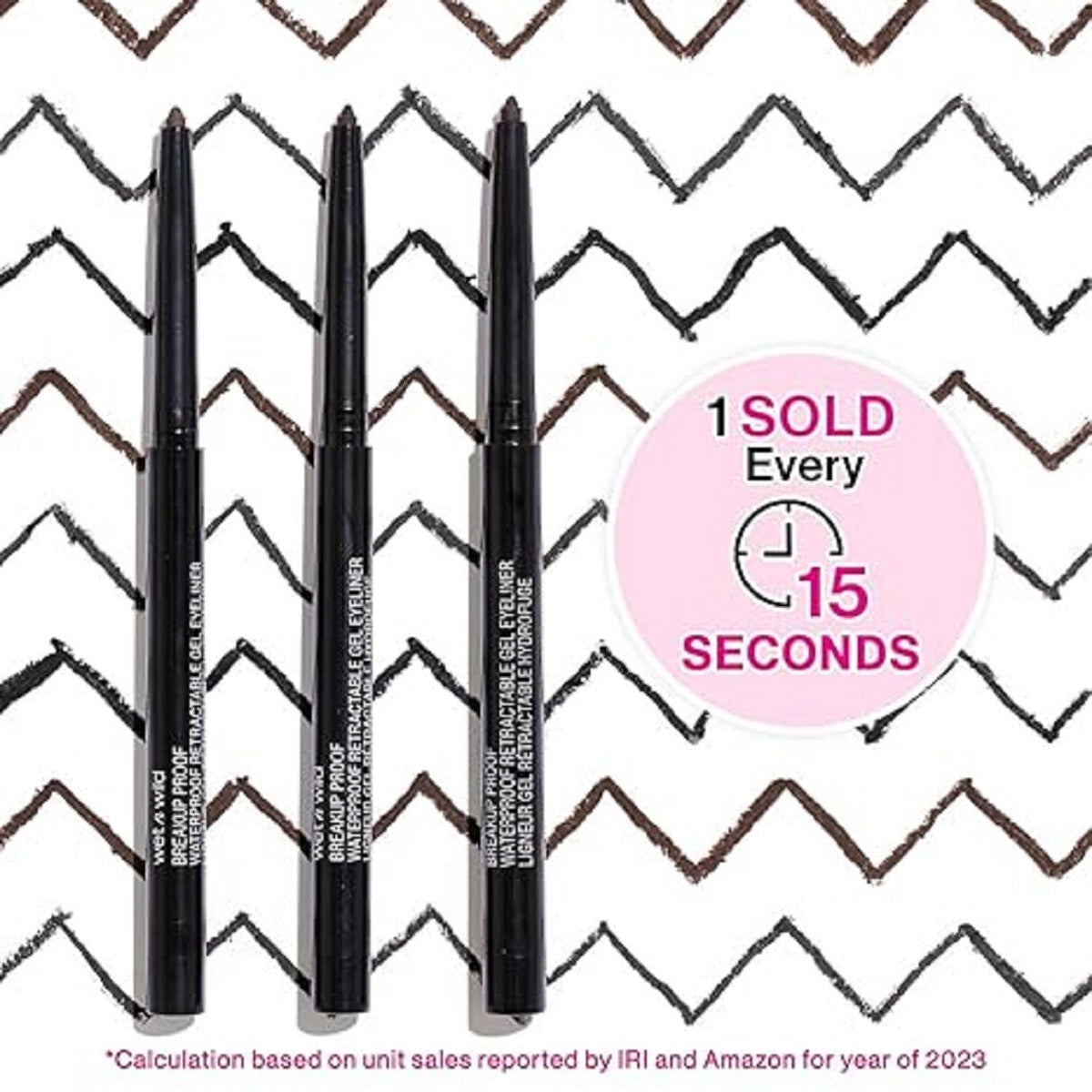 Waterproof Gel Eyeliner - Smudge Proof, Long Lasting, Blackest Black
